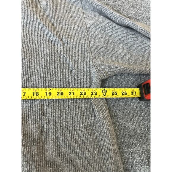 Scandi Minimalist Angora Cashmere Blend Duster Cardigan XL Quiet Luxury Preppy - Picture 12 of 13